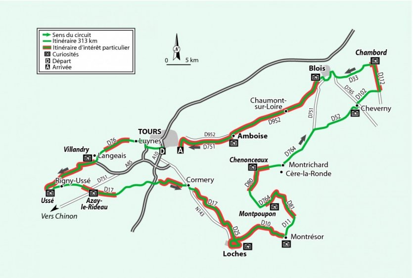 Chateau de la loire circuit voiture