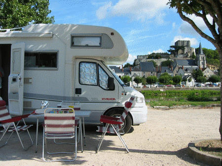 Camping car chateau de la loire
