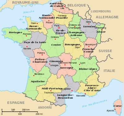 Carte de france des chateaux