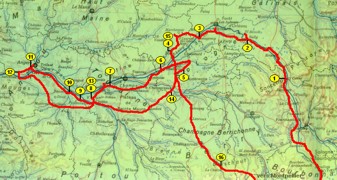 Chateau de la loire camping car - chateau u montellier