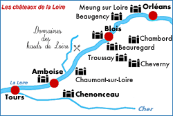 La route des chateaux de la loire