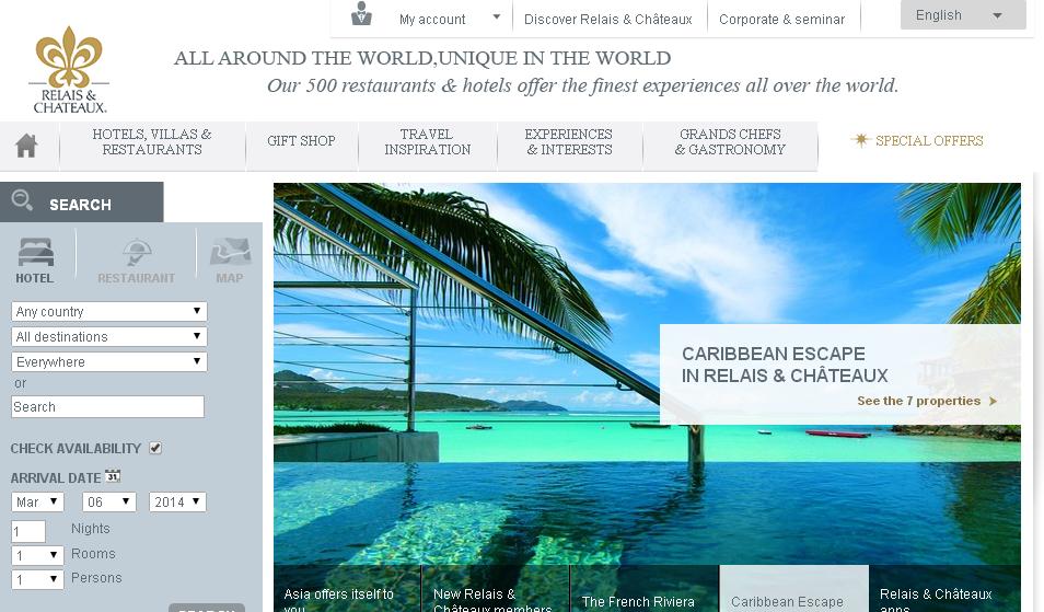 Code promo relais et chateaux