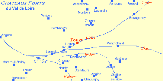 Ville chateau de la loire