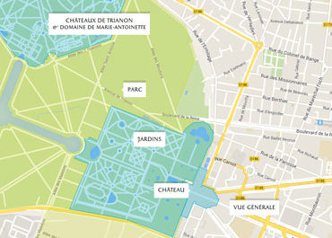 Chateau de versailles carte