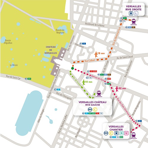 Aller au chateau de versailles