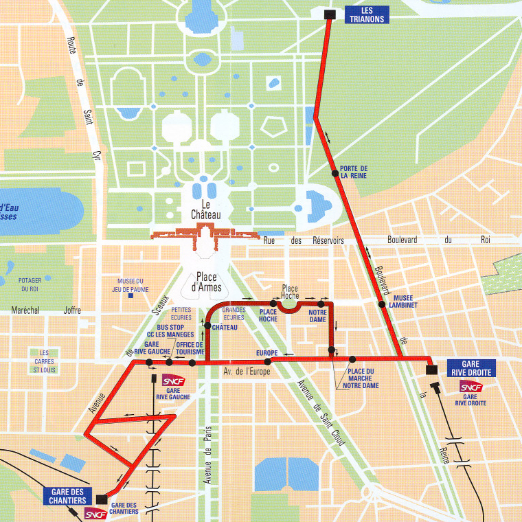 Chateau de versailles acces