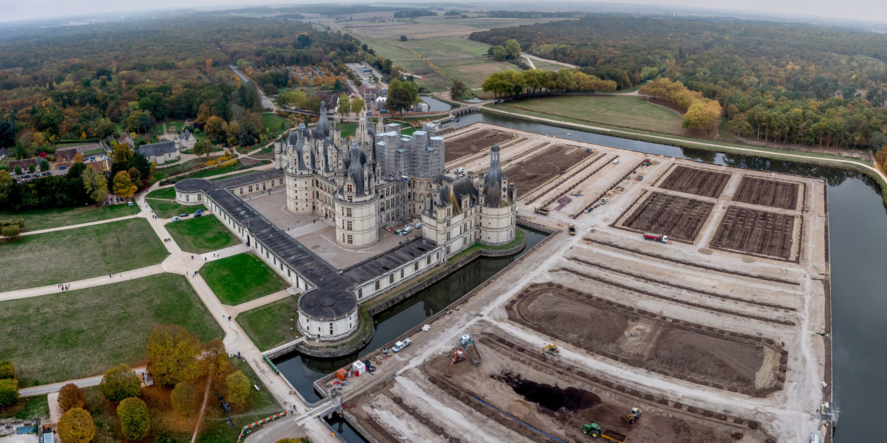 Jardin du chateau de chambord