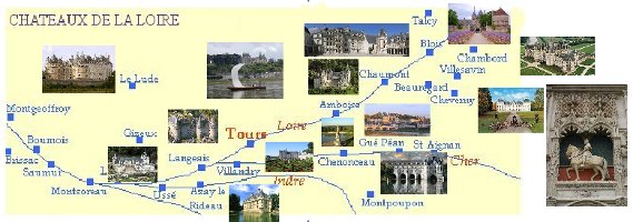 Carte val de loire chateaux