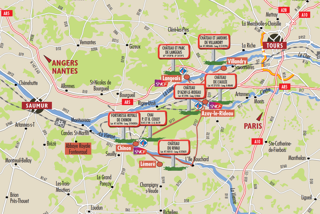 Chateau de la loire circuit voiture