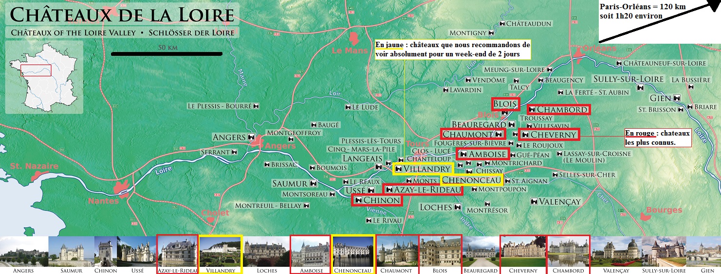 Parcours chateau de la loire