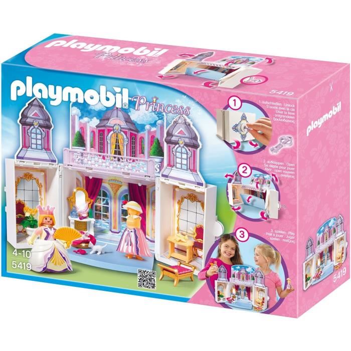 Maison princesse playmobil transportable